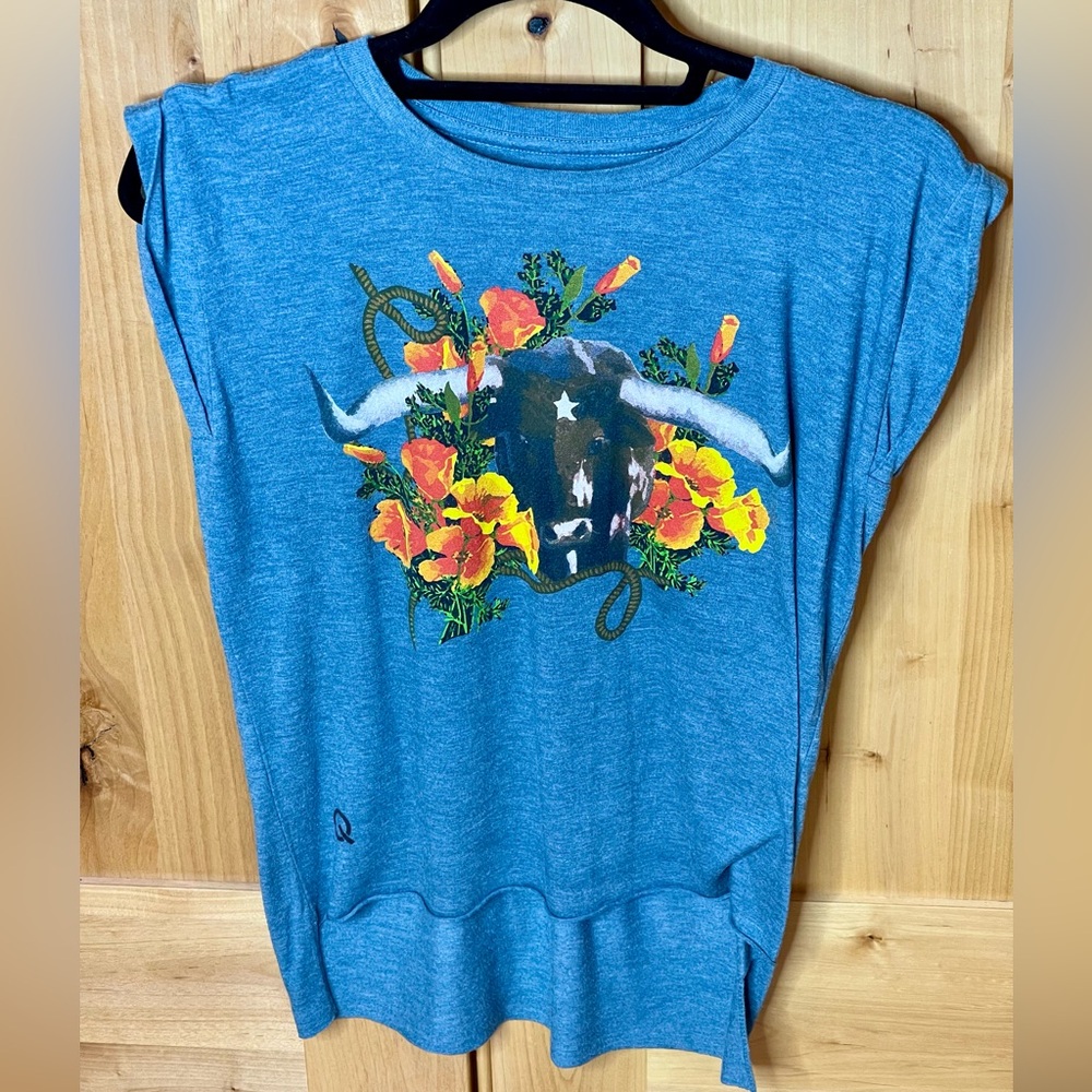 Rodeo Quincy longhorn tee - small